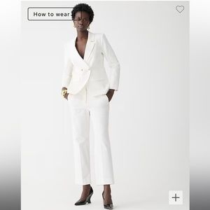 JCrew Kate straight-leg pant in bi-stretch cotton blend